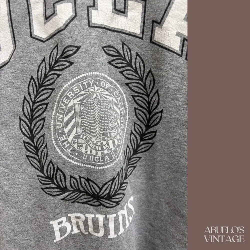 Russell Athletic UCLA Crewneck Sweatshirt | Gray Graphic | Size S | Vintage